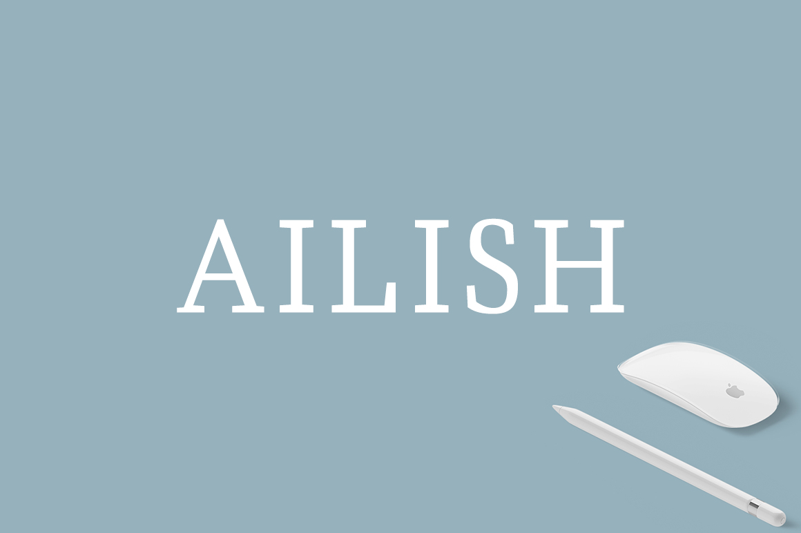 Ailish: A Slab Serif Font Built for Creative Displays