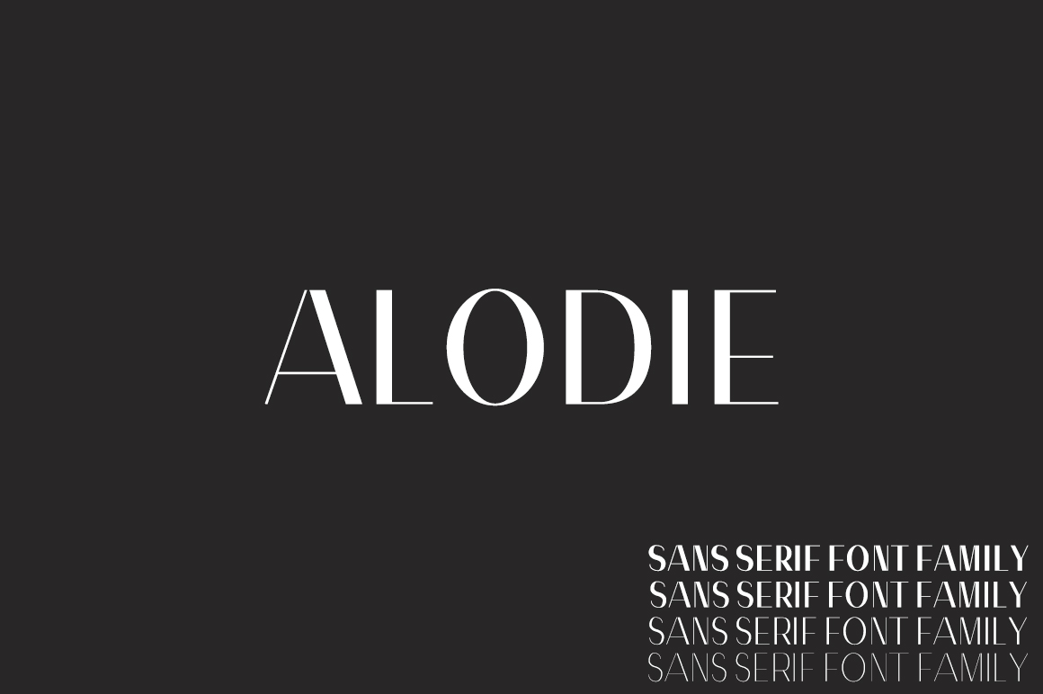 Alodie: A Modern Sans Serif for Bold Creativity