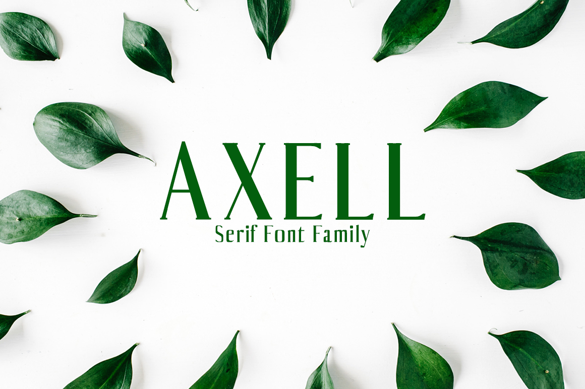 Axell: A Square, Contemporary Typeface for Modern Design Work