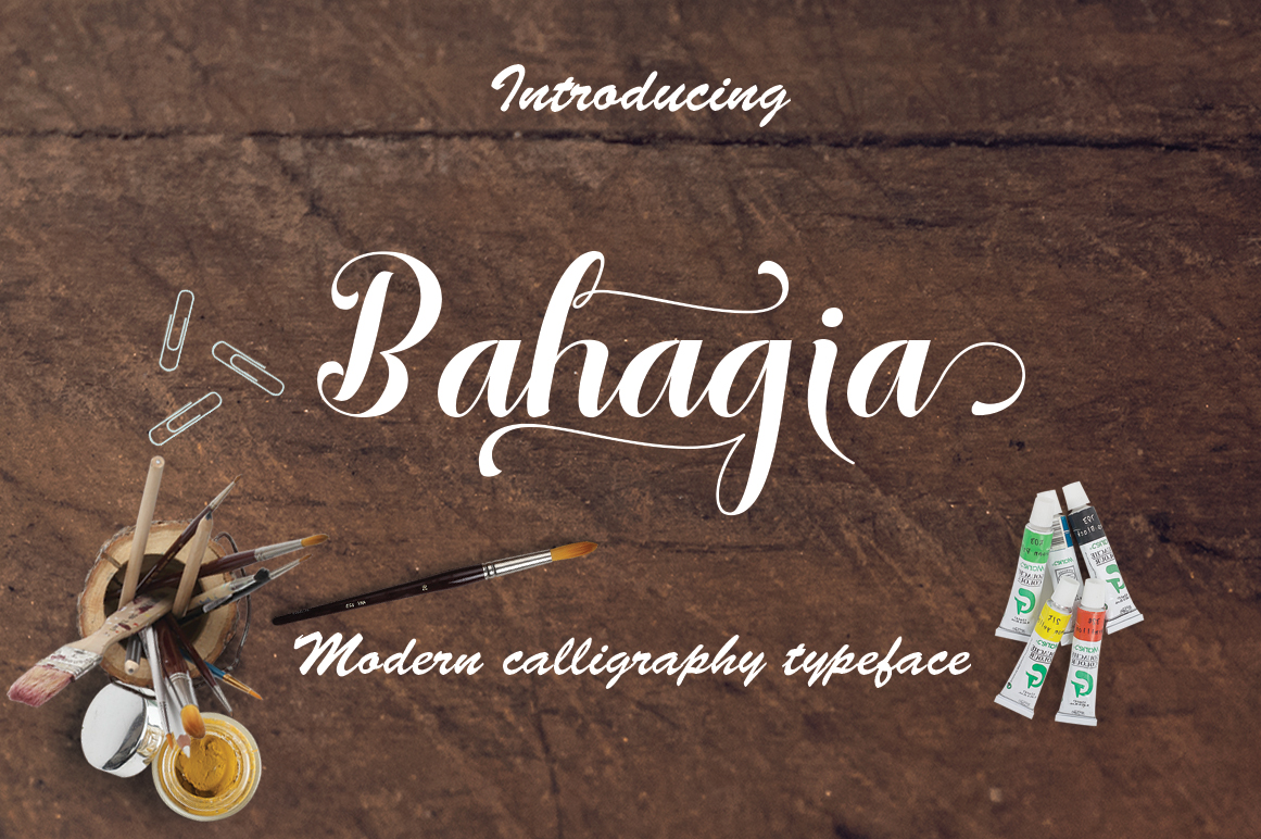 Bahagia: A Handwriting-Inspired Script Font for Modern Creators