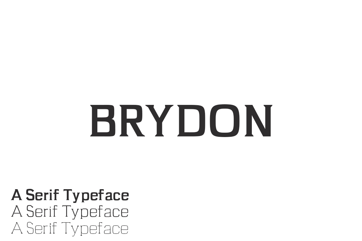 Brydon: A Serif Font That Balances Masculine Strength with Everyday Versatility