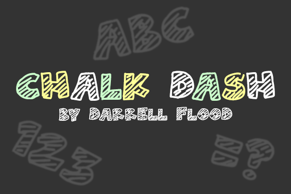 Chalk Dash: A Hand-Drawn Font with Bold Character