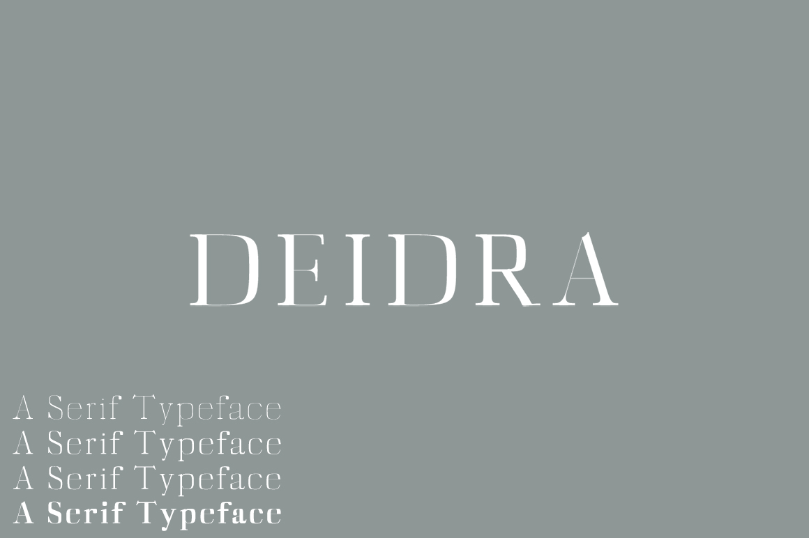 Diedra: A Modern Didone Font That Balances Class and Contemporary Design