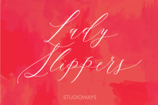 Lady Slippers: Ethereal Calligraphy Font