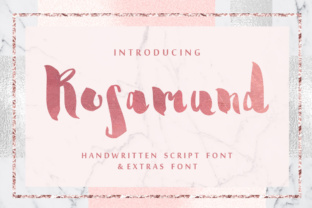 Rosamund Script Extras: Inky Brush Font for Creative Design