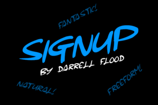 Signup: A Hand-Drawn Font for Designers
