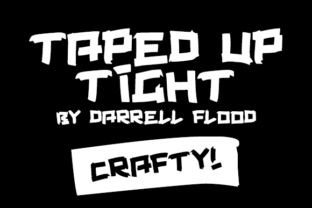 Taped Up Tight: A Decorative Font for Eclectic Design Projects