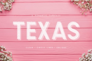 Texas a Romantic Typeface: A Bold Display Font Built for Impact
